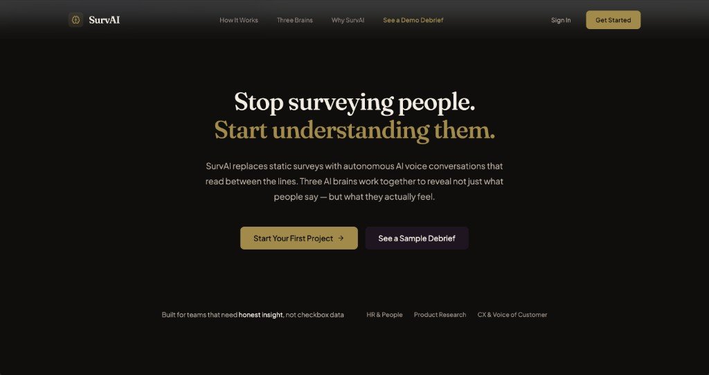 SurvAI interface